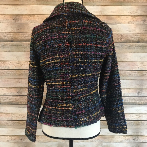 NWT Berek Ruffled Tweed Textural Harmony Jacket - Picture 7 of 8